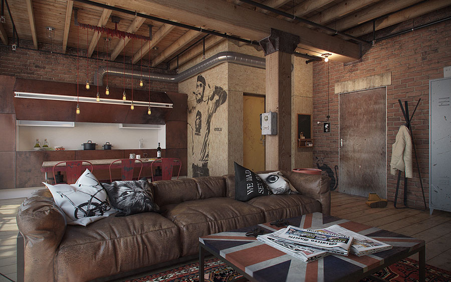 Furniture ideas for an American style loft # 10