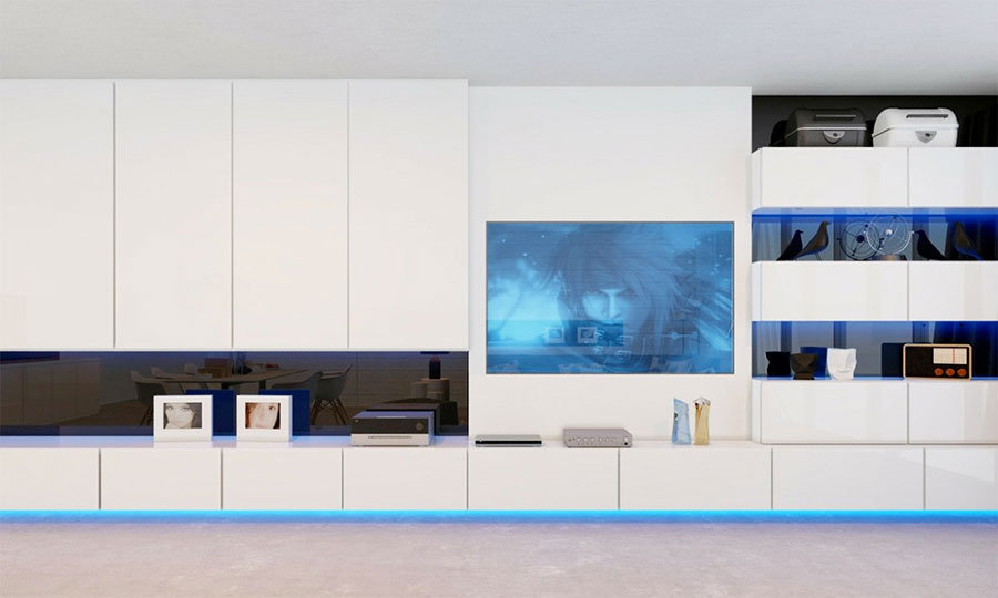 Ideas for furnishing a tv wall with an original design n.02