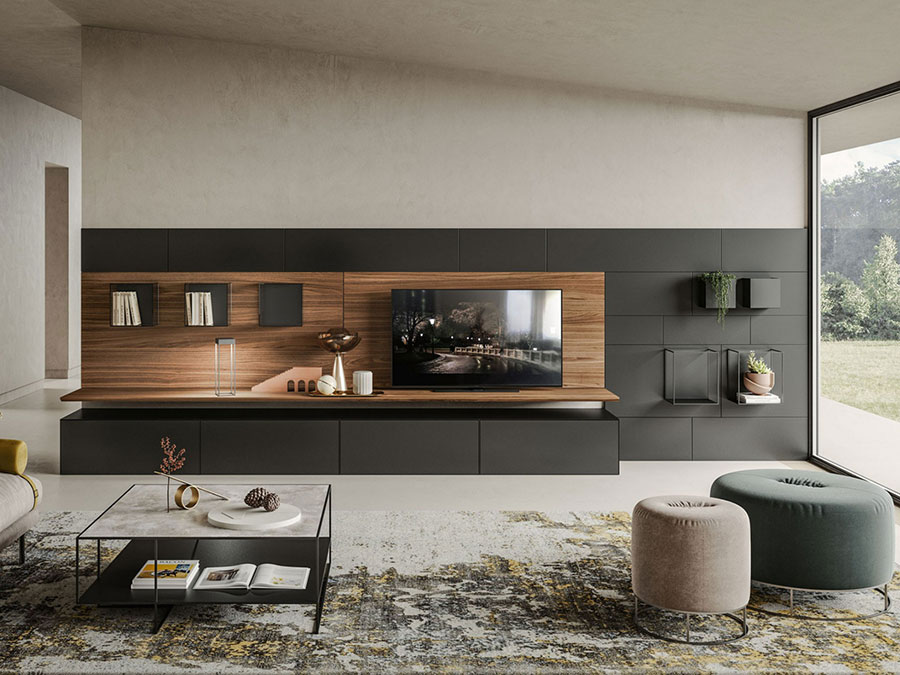 Design tv wall cabinet model n.02