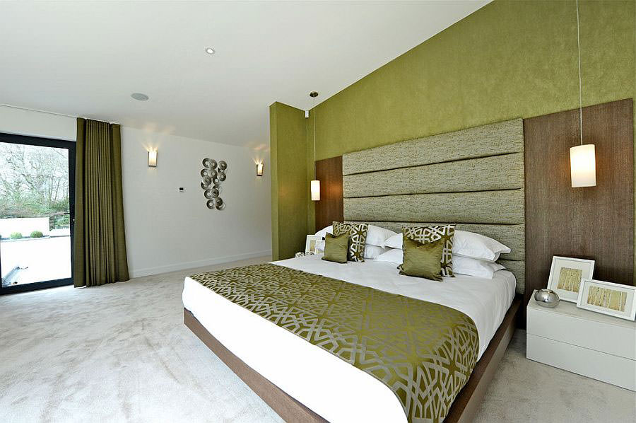 Bedroom in shades of green n.05
