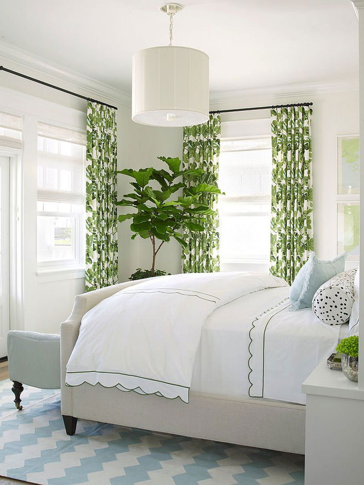 Bedroom in shades of green n.03