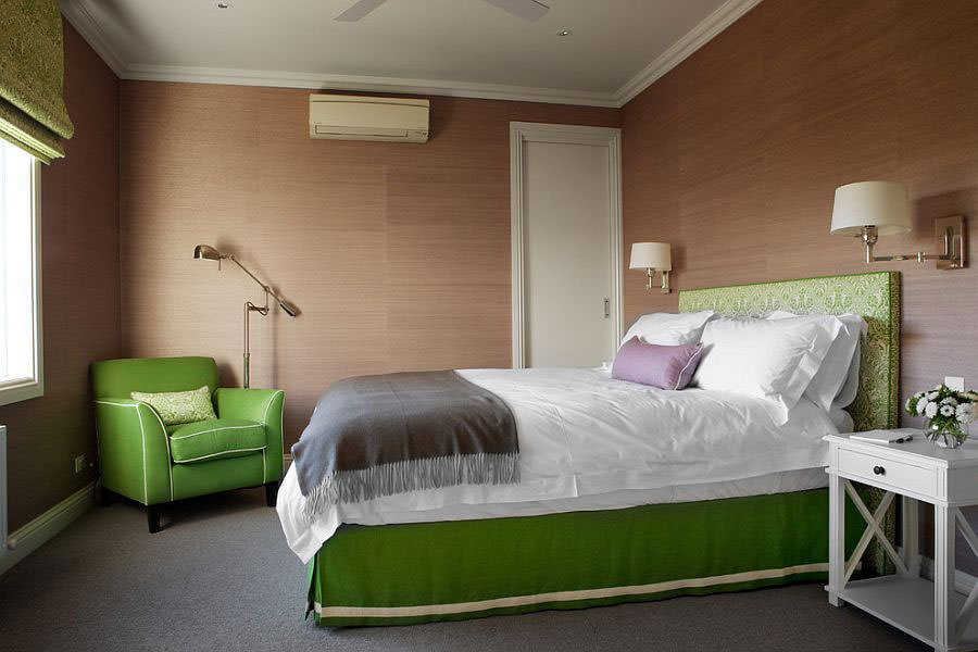 Bedroom in shades of green n.20