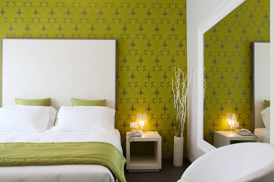 Ideas for decorating green design bedrooms # 14