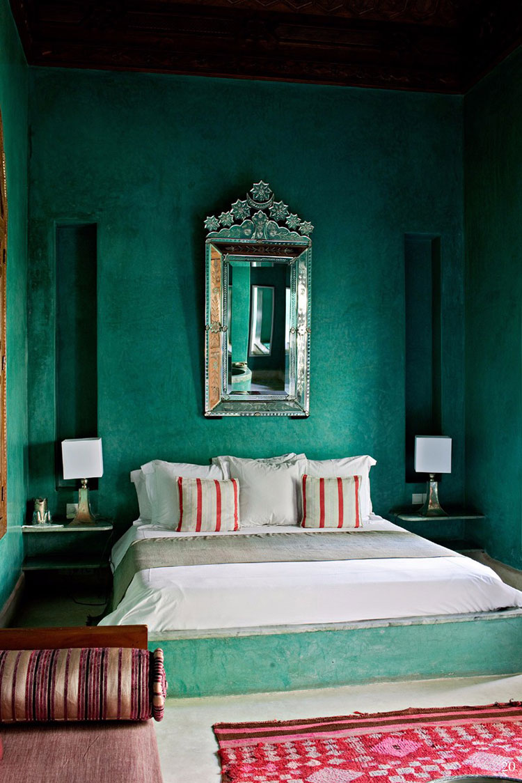 Ideas for an emerald green bedroom # 3