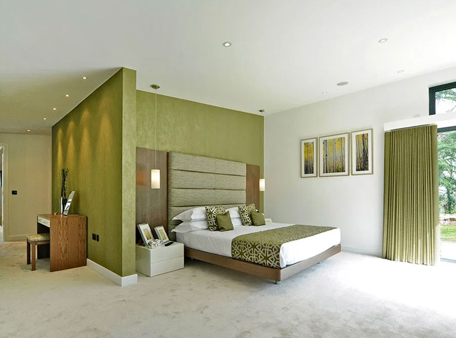 Ideas for an olive green bedroom # 3