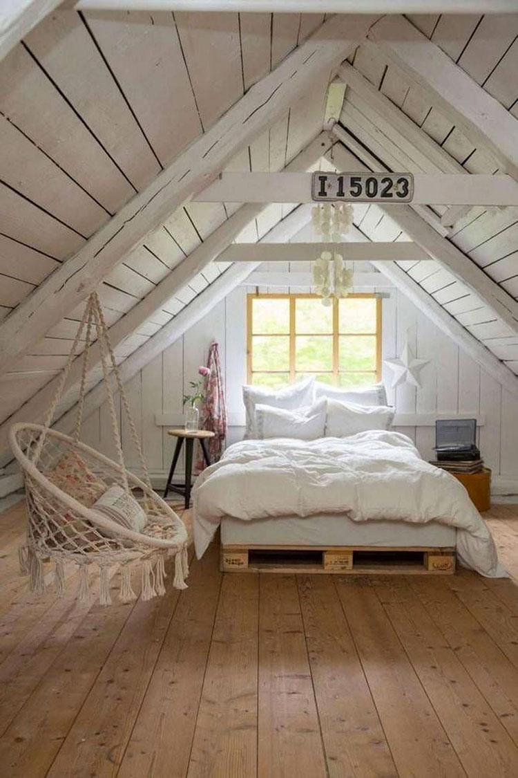 Ideas for decorating a rustic wood bedroom n.05